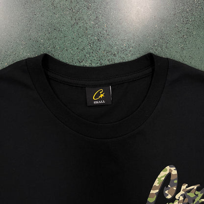 Corteiz Camo Gunslinger Tee Black Camo