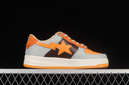 A Bathing Ape Bape Sta Low Grey Orange