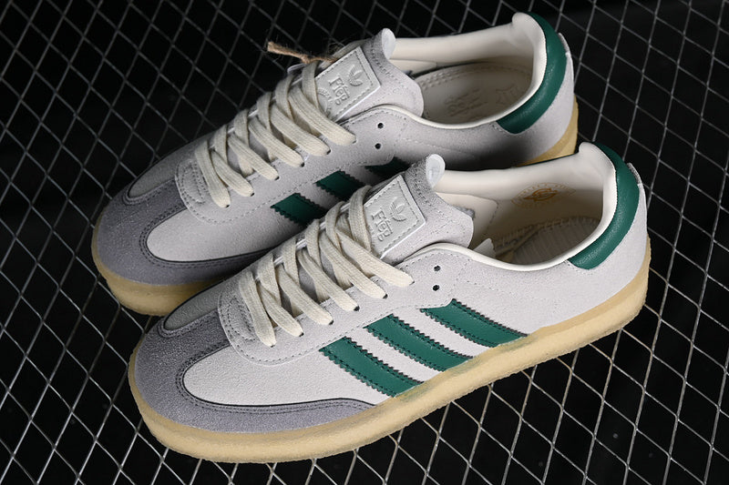 Adidas Clarks 8th Street Samba by Ronnie Fieg Chalk White Green