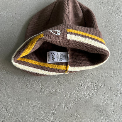 Corteiz VVS Knit Beanie Brown