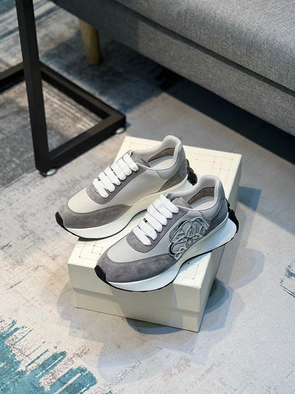 Alexander McQueen Sprint Runner Grey Silver White