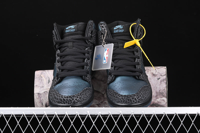 Nike SB Dunk High Black Sheep Hornet