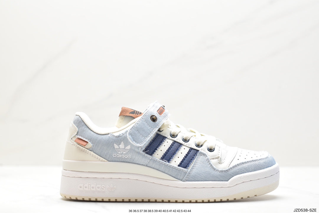 Adidas Forum Low Blue Cloud White