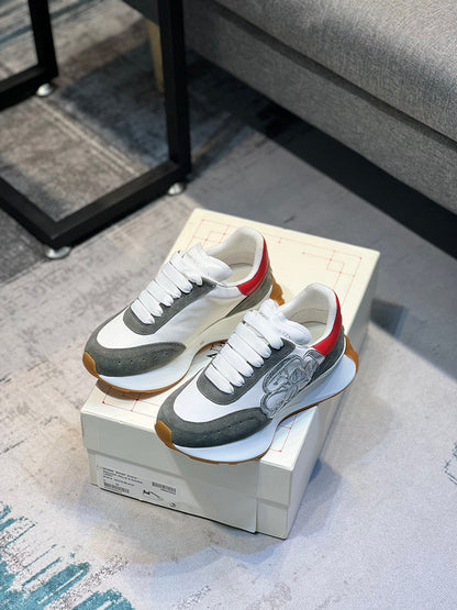 Alexander McQueen Sprint Runner Grey White Red