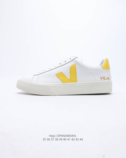 Veja Campo Low Chromefree White Ouro