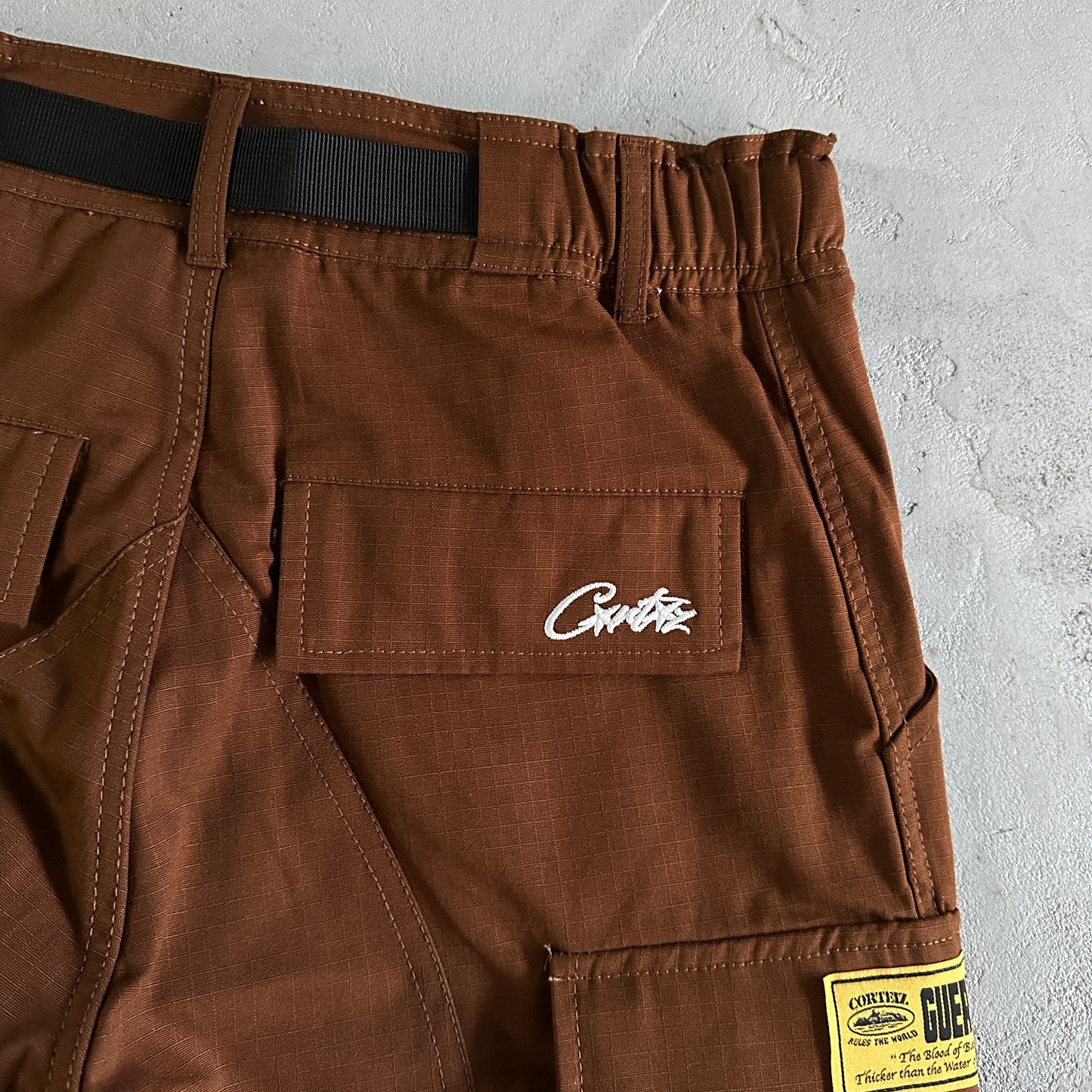 Corteiz Guerillaz Cargo Pants Brown