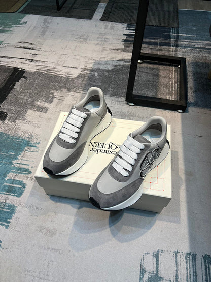 Alexander McQueen Sprint Runner Grey Silver White