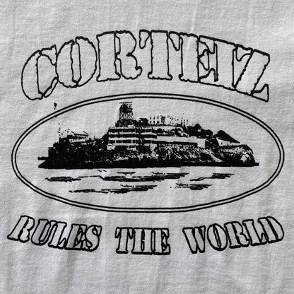 Corteiz Alcatraz Tee White Black