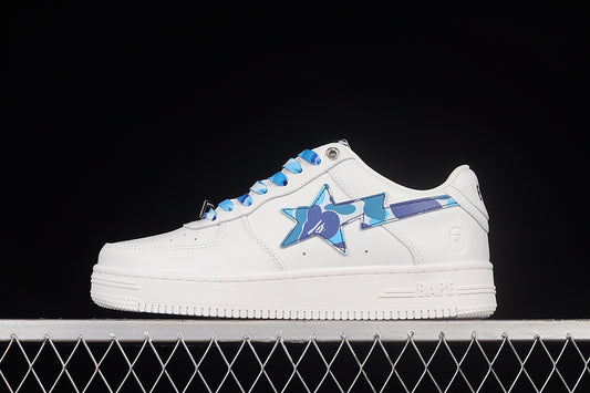 A Bathing Ape Bape Sta Low White ABC Camo Blue