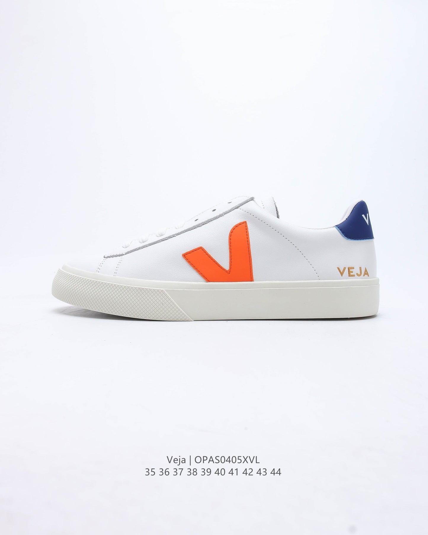 Veja Campo Low Chromefree White Orange Fluo