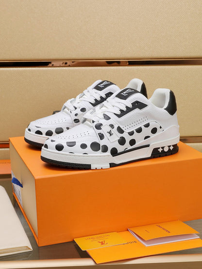 Louis Vuitton LV Trainer Yayoi Kusama White Black