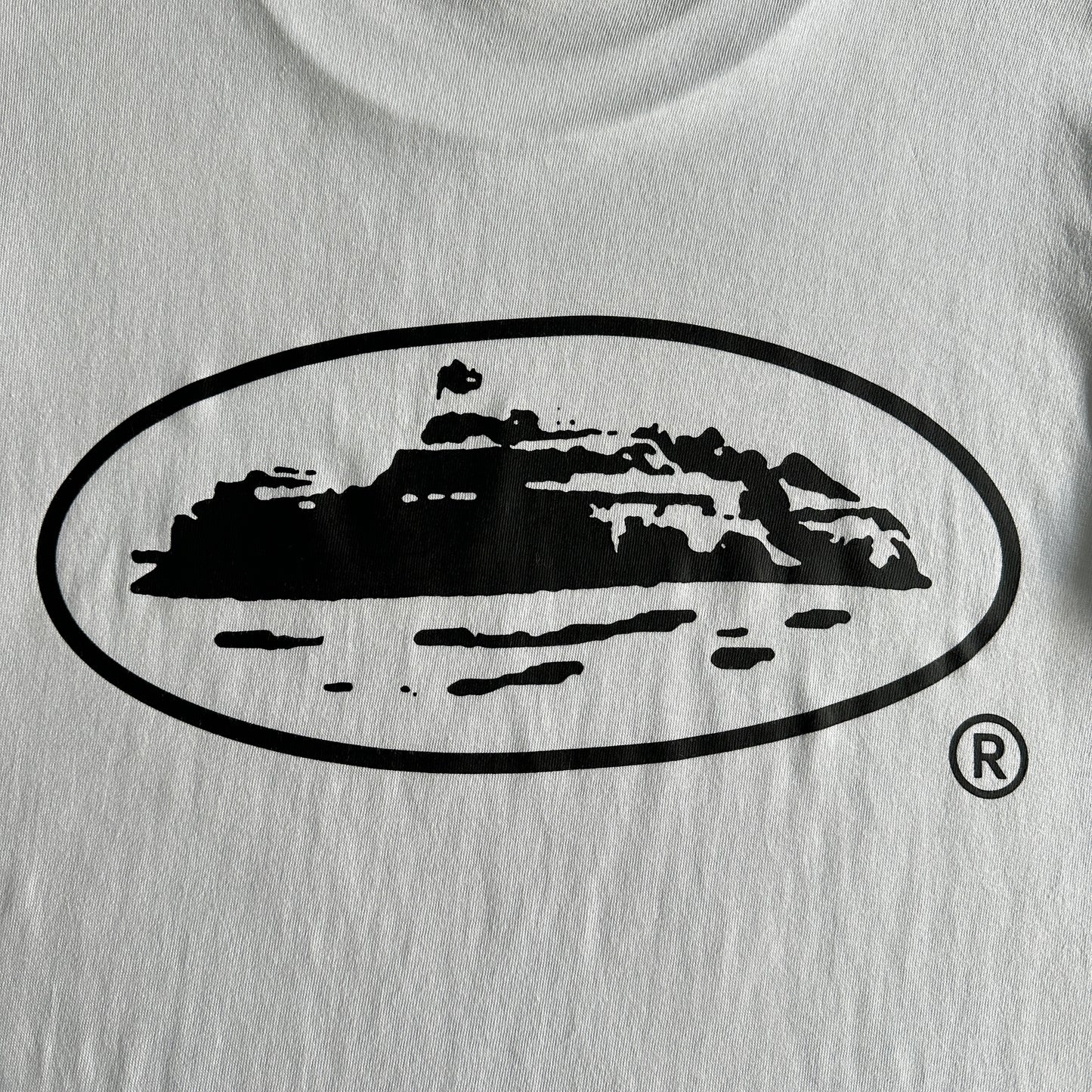 Corteiz Island Logo Tee White