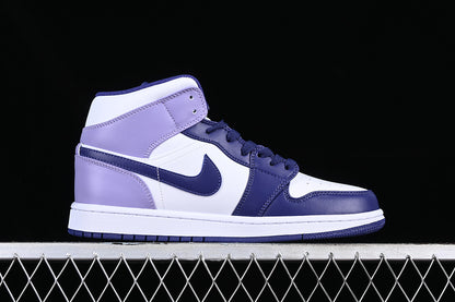 Jordan 1 Mid White Sky J Purple