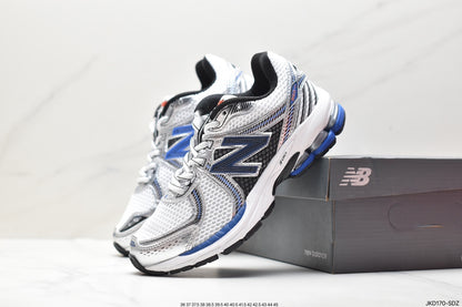 New Balance 860v2 White Team Royal Silver