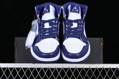 Jordan 1 Mid White Sky J Purple