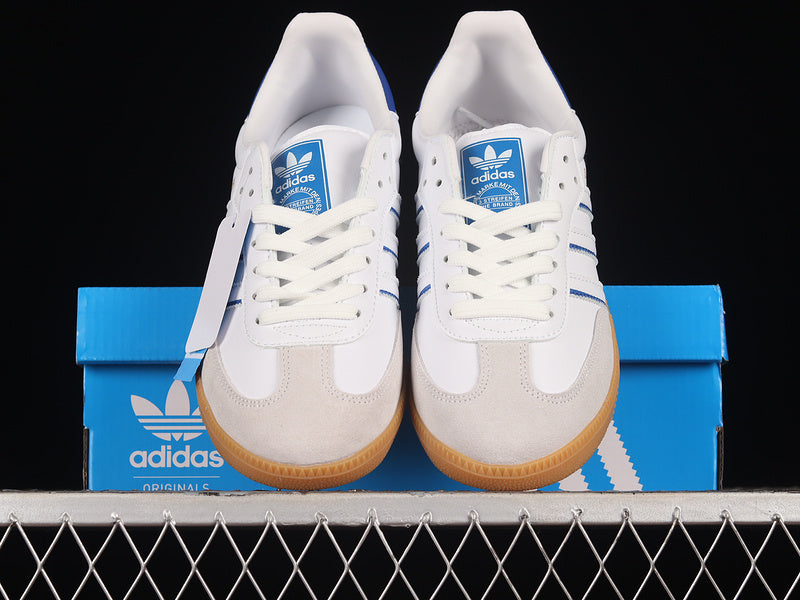 Adidas Samba Leather Cloud White Lucid Blue