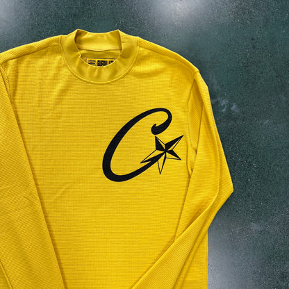 Corteiz C-Star Waffle Longsleeve Yellow