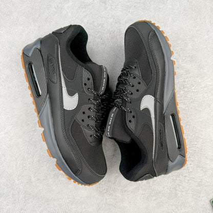 Nike Air Max 90 Black Smoke Grey Gum Reflective