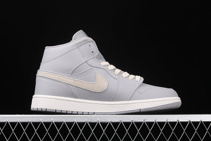 Jordan 1 Mid Atmosphere Grey Pale Ivory