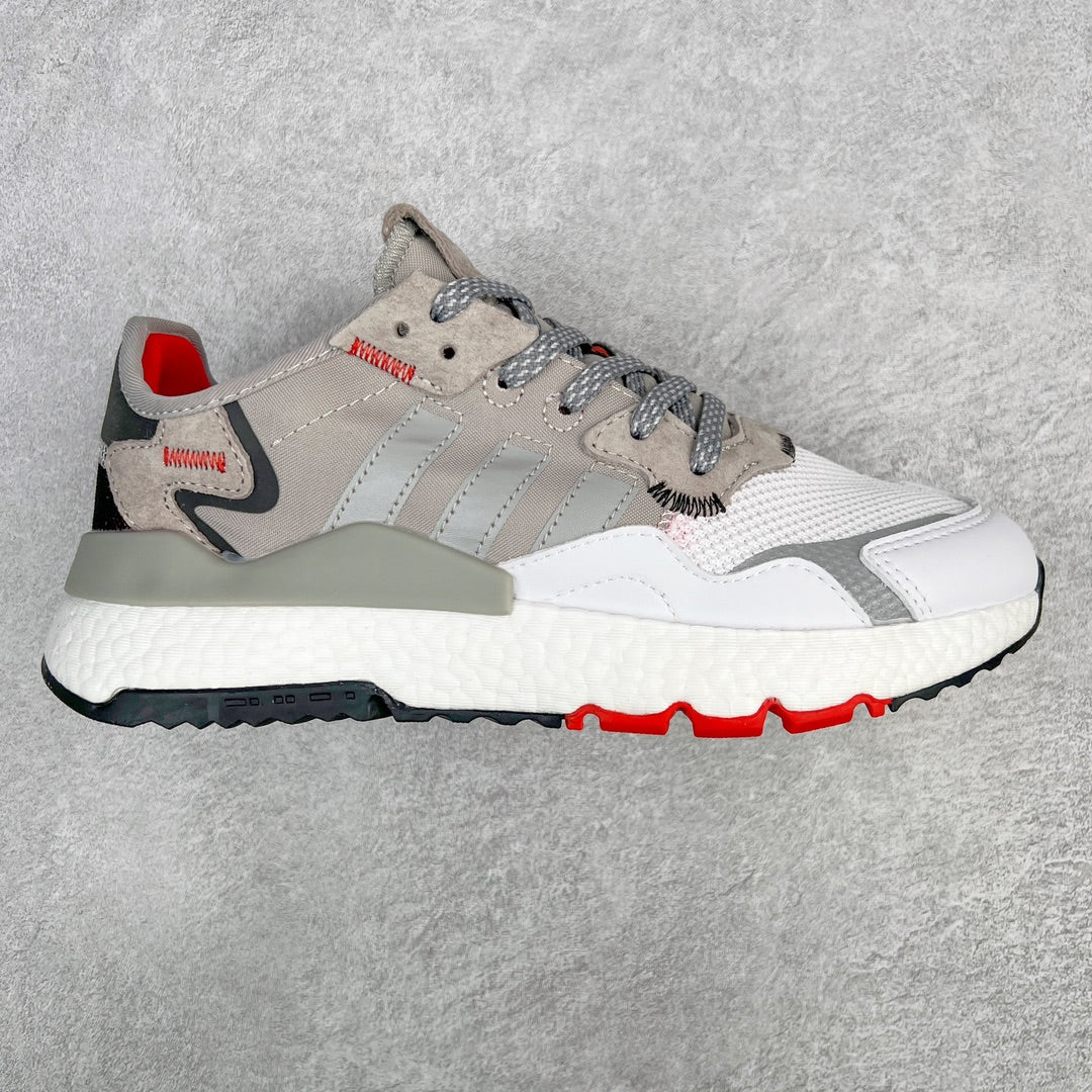 Adidas Nite Jogger Grey Two Solar Orange