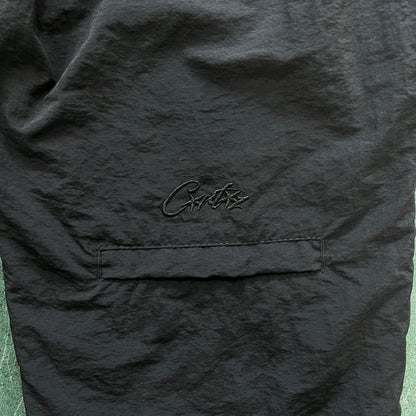 Corteiz Shukushuku Bottoms Triple Black