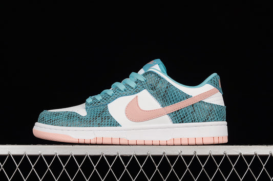 Nike Dunk Low Snakeskin Washed Teal Bleached Coral