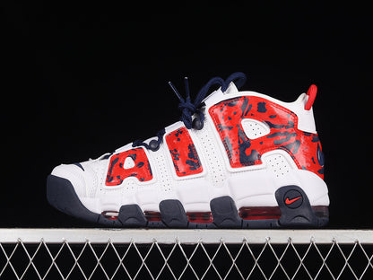 Nike Air More Uptempo Red Navy Camo