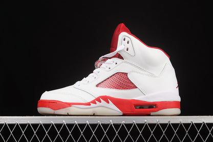 Jordan 5 Retro White Pink Red