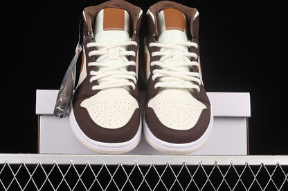 Jordan 1 Mid Brown Basalt Oatmeal