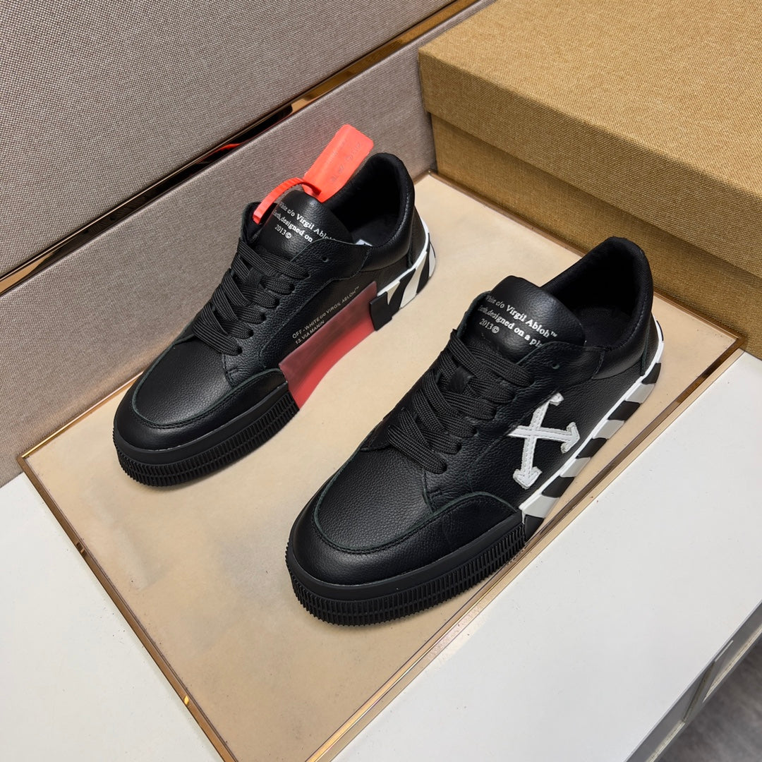 Off-White Vulc Low Black Leather FW19