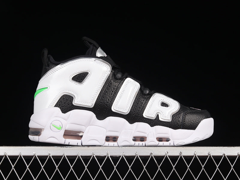 Nike Air More Uptempo Black White Green