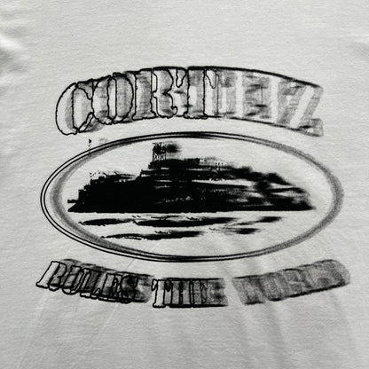 Corteiz Blur Alcatraz Tee White