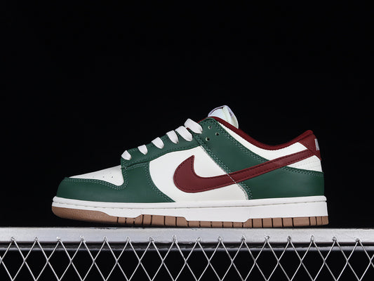 Nike Dunk Low Gorge Green Team Red