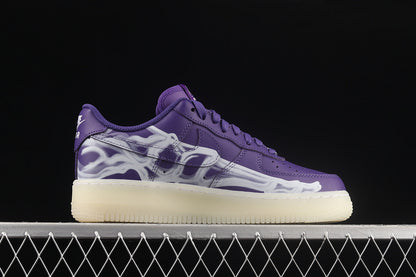 Nike Air Force 1 Low Violet Skeleton Halloween