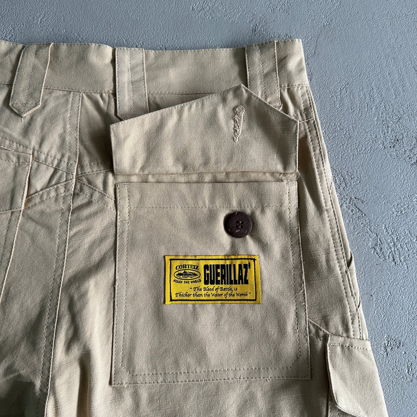 Corteiz Storm Cargo Shorts Beige