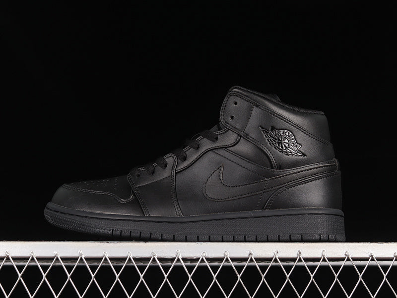 Jordan 1 Mid Triple Black