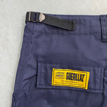 Corteiz Guerillaz 21' Cargo Shorts Navy