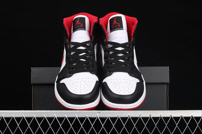 Jordan 1 Mid Gym Red Black White