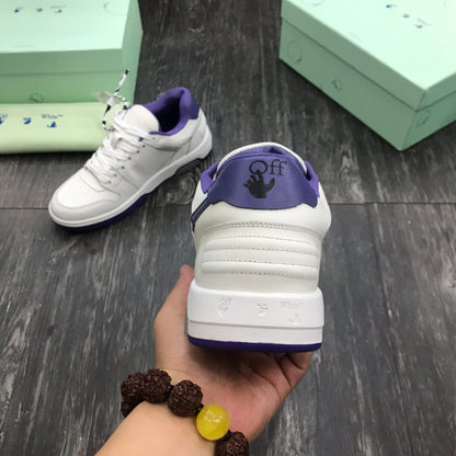 Off-White Out Of Office OOO Low Tops White Purple