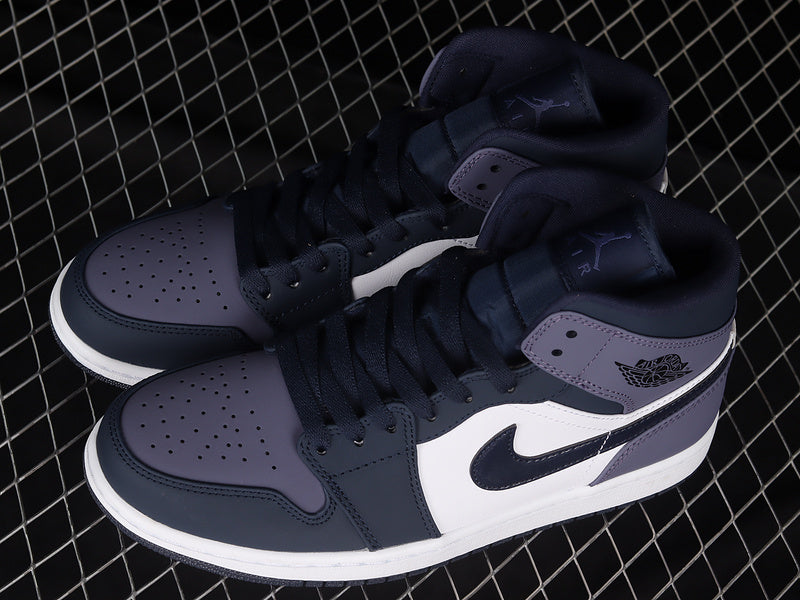 Jordan 1 Mid Obsidian Sanded Purple