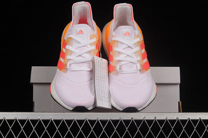 Adidas Ultra Boost 22 White Turbo Flash Orange