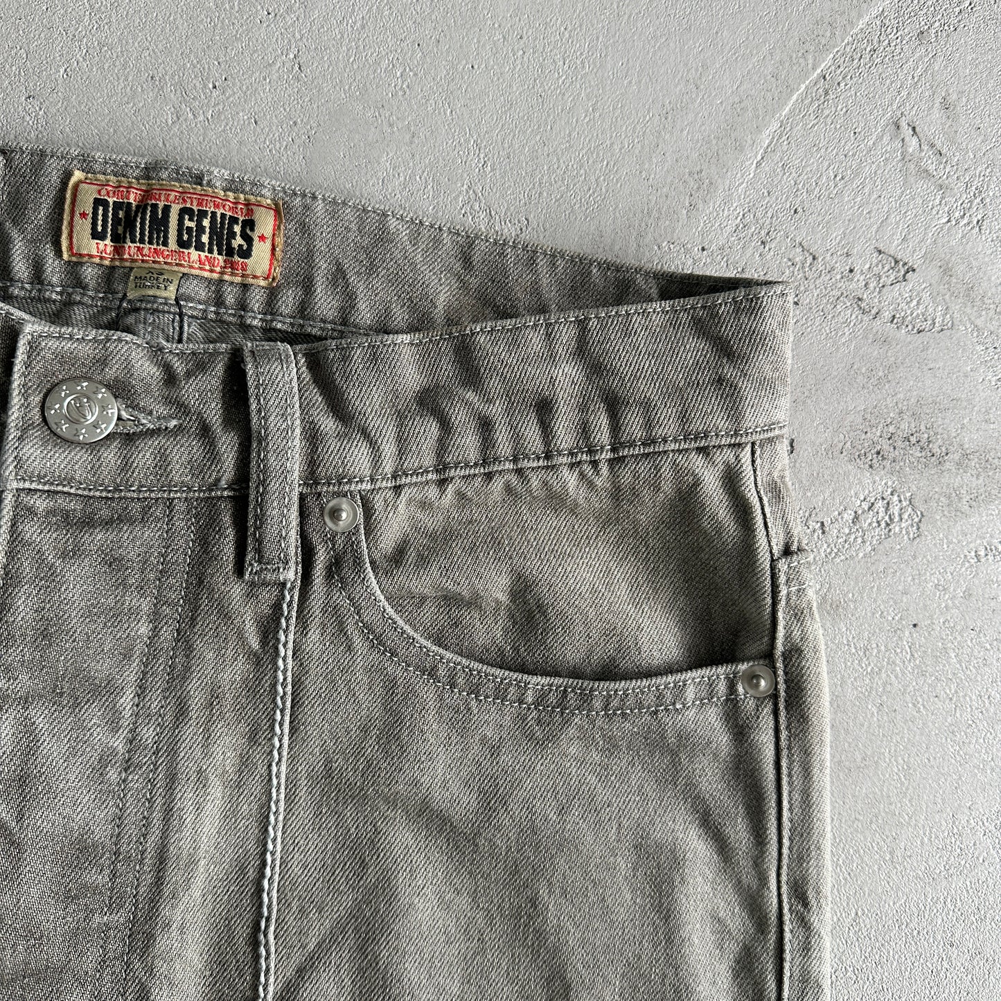 Corteiz C-Star Denim Jeans Grey