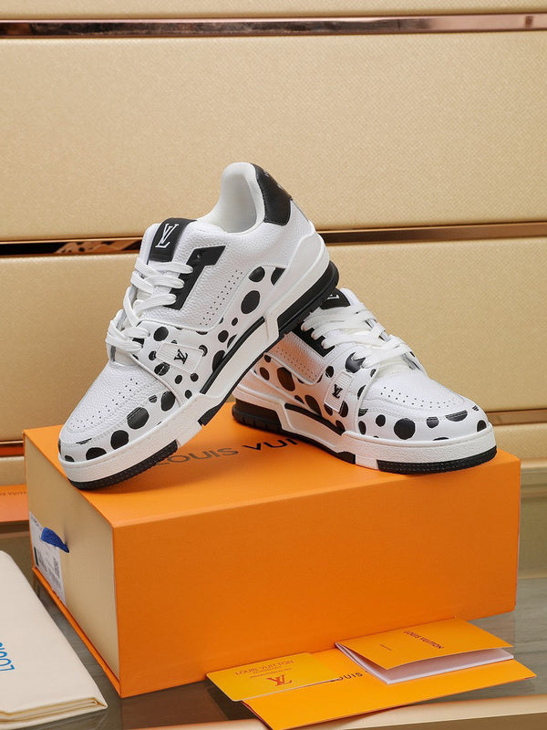 Louis Vuitton LV Trainer Yayoi Kusama White Black