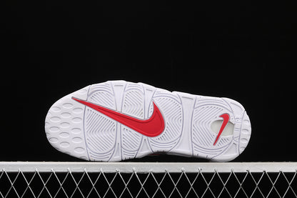 Nike Air More Uptempo White Varsity Red Outline