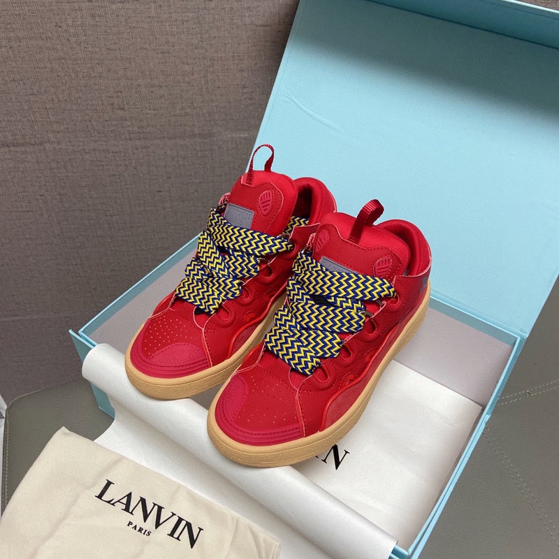 Lanvin Leather Curb Poppy Red