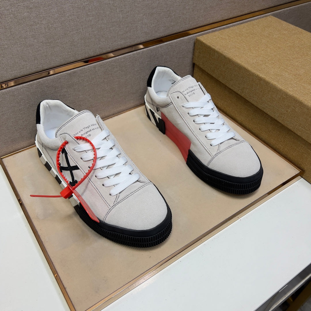 OFF-WHITE Vulc Low Leather White Black