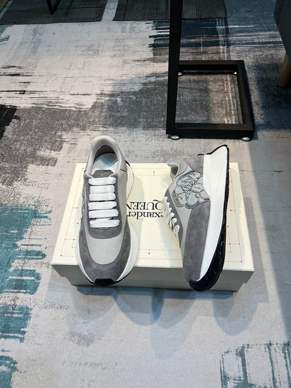 Alexander McQueen Sprint Runner Grey Silver White