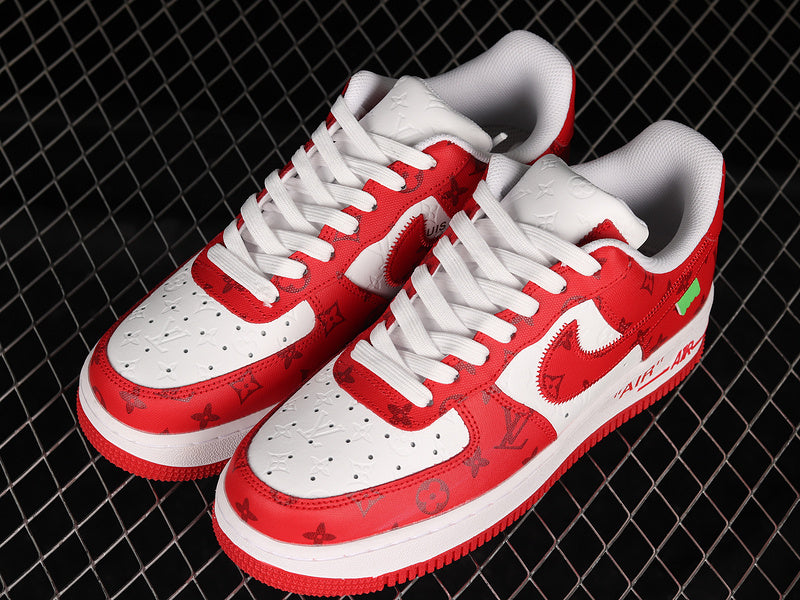 Nike Air Force 1 Low Louis Vuitton By Virgil Abloh White Red