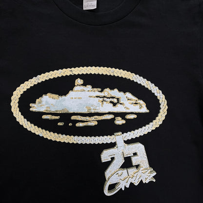 Corteiz x Central Cee 23 Tee Black