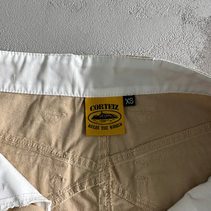 Corteiz Storm Cargo Shorts Beige